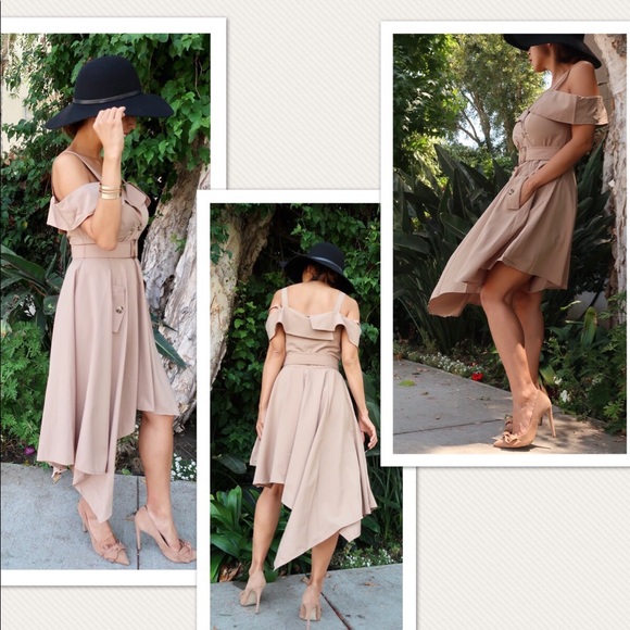 PENELOPE-‘Trench Coat' Dress in Olive or Tan - Picture 8 of 8